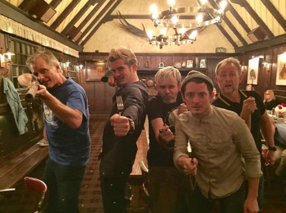 Orlando Bloom, Elijah Wood, Billy Boyd, Virgo Mortensen, Dominic Monaghan Orlando Bloom, Elijah Wood, Billy Boyd, Virgo Mortensen, Dominic Monaghan